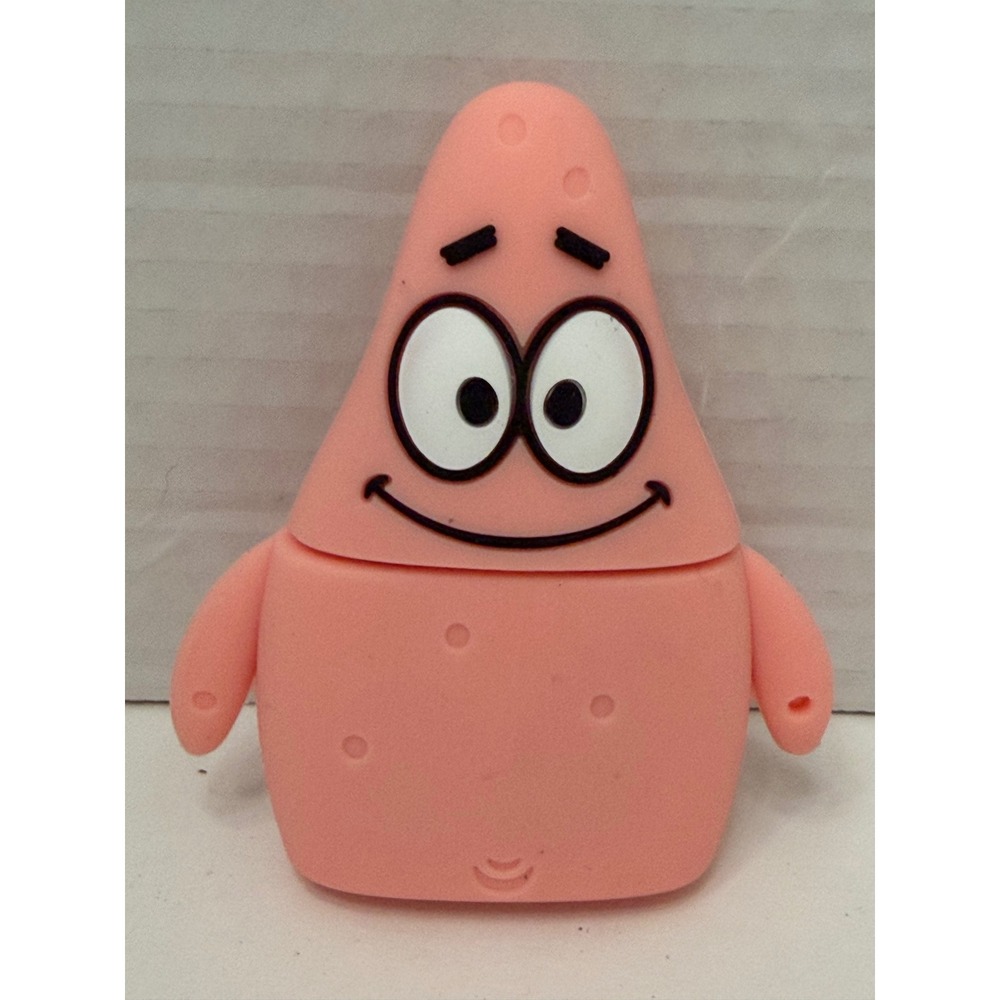Patrick Star SpongeBob Silicone AirPods Case Cover with Carabiner Pink Ring
